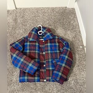 🤩LIKE NEW🤩 Forever 21 Medium Plaid Puffer Jacket - Blue, Red, and Yellow